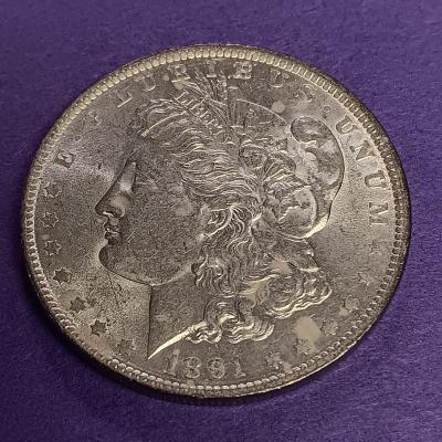 1891 MORGAN SILVER DOLLAR