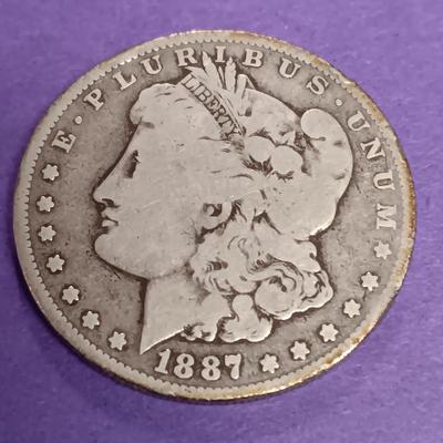1887-O & 1888-O MORGAN SILVER DOLLARS