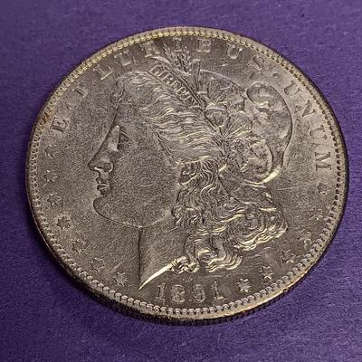 1891-S MORGAN SILVER DOLLAR