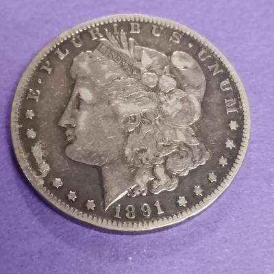 1891-CC MORGAN SILVER DOLLAR