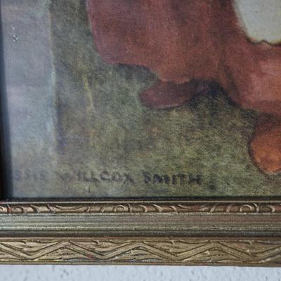 JESSIE WILCOX SMITH FAIRY TALES SERIES "SNOW WHITE & ROSE RED" EARLY 1900'S / ANTIQUE FRAME