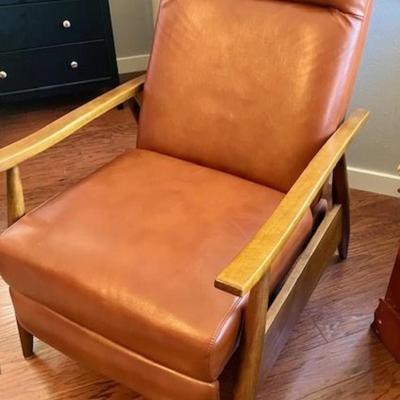 Laflamme Brown Leather Recliner