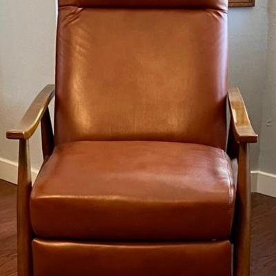 Laflamme Brown Leather Recliner