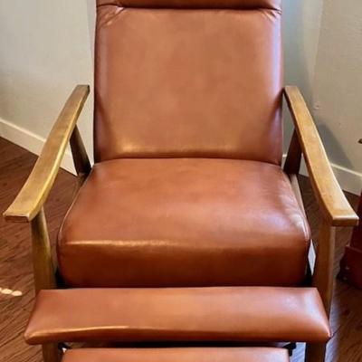 Laflamme Brown Leather Recliner