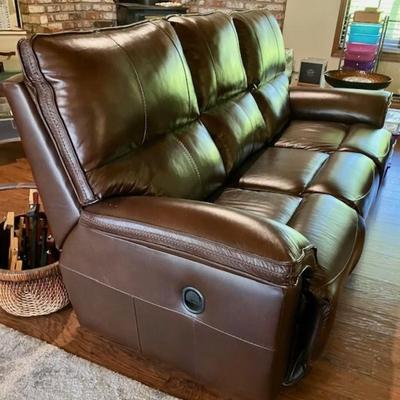 La-Z-Boy Leather Recliner Sofa