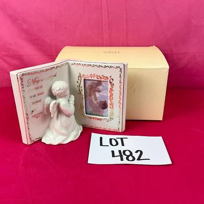 Lot A 482 Lenox China Treasures Prayer Book & Frame NEW