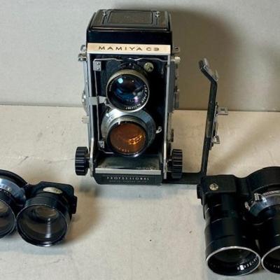 Mamiya C3 Twin Lens Camera With Additional Lenses