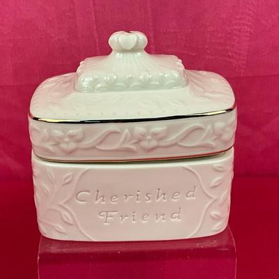 Lot A 496 Lenox Musical Sentiment Box “The Entertainer” NEW