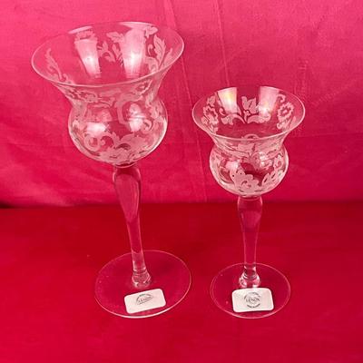 Lot A 499 Lenox Floral Nouveau Candlestick Pair NEW