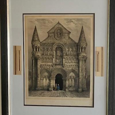 Victor Petit Framed Lithograph