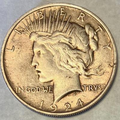 1924 Peace Silver Dollar