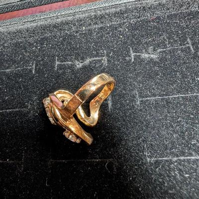 Vintage 14K Diamond Cocktail Ring