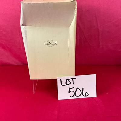 Lot A 506 Lenox Green Bohemian 5” Crystal Bud Vase NEW