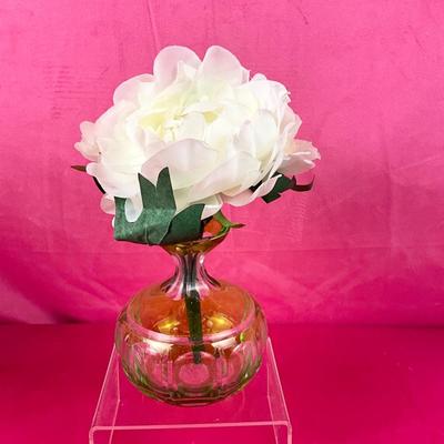 Lot A 507 Lenox Green Crystal Bohemian 5” Vase NEW