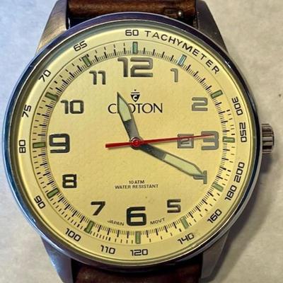 Croton Tachymeter Water Resistant Watch