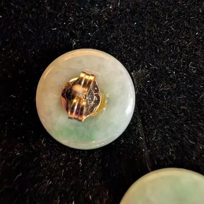 14K Jade Earrings
