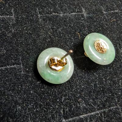 14K Jade Earrings
