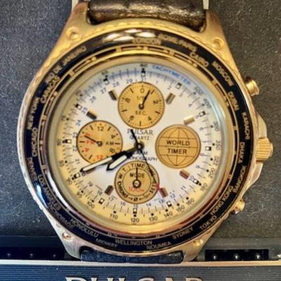 Pulsar By Seiko Chronograph Watch