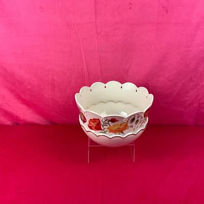 Lot A 511 Lenox “Poppies on Pink” Bowl