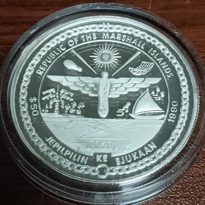 SWIGHT DAVID EISENHOWER $50 DOLLAR COIN