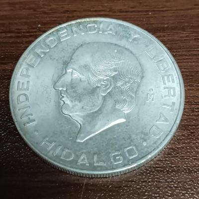 MEXICAN SILVER DOLLAR 10 PESOS HIDALGO