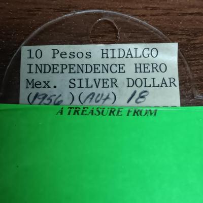 MEXICAN SILVER DOLLAR 10 PESOS HIDALGO