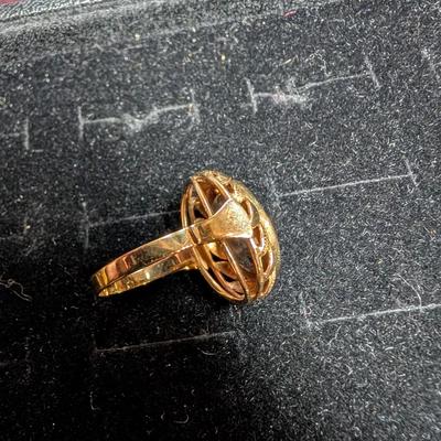 14K Brown Topaz Colored Ring