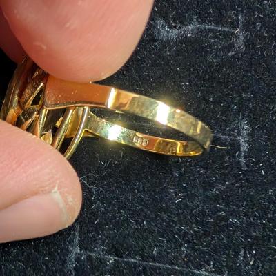 14K Brown Topaz Colored Ring