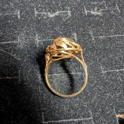 14K Brown Topaz Colored Ring