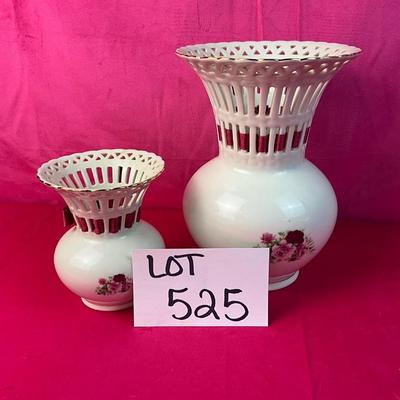 Lot A 525 Formalities by Baum Brothers Pair of Vases Floral