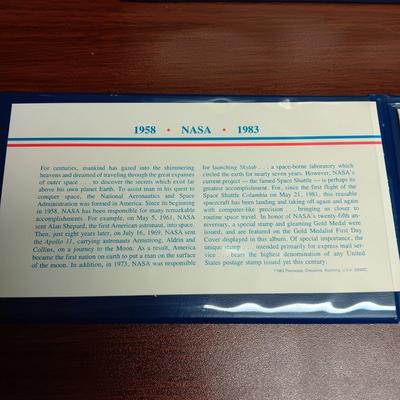 1975 STERLING SILVER PROOF "PARTNERS IN SPACE" & GOLD-TONE NASA 25TH ANNIVERSARY MEDAL