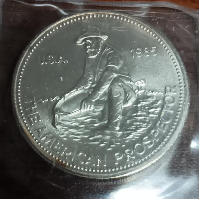 .999 SILVER "THE AMERICAN PROSPECTOR" AND SILVER PLATED "HEARST CASTLE"