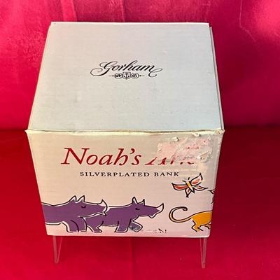 Lot A 533 Gorham Noah’s Arc Silver plated Bank NEW