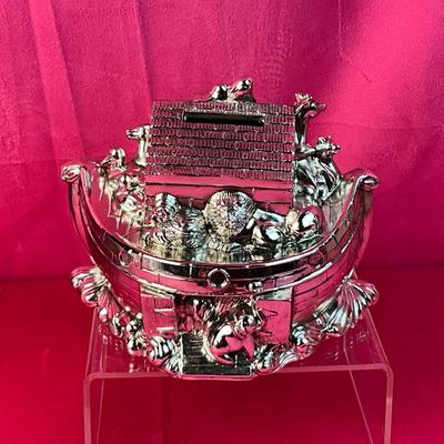 Lot A 533 Gorham Noah’s Arc Silver plated Bank NEW