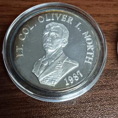 .999 SILVER "SUPPORT FREEDOM FIGHTERS" & "FREE NICARAGUA"