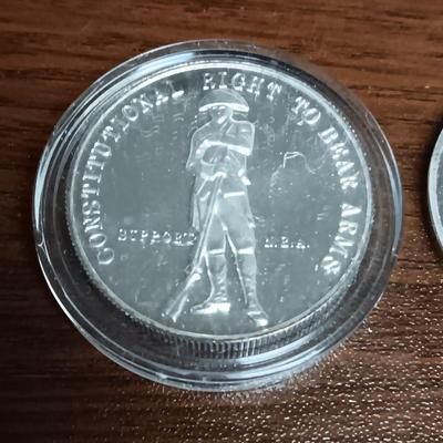 .999 SILVER "GREAT AMERICAN GUN SHOW' & .999 SILVER "REDLANDS GUN SHOW"
