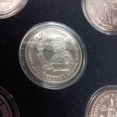 100TH ANNIVERSARY "THE RETURN OF SHERLOCK HOLMES" 1 CROWN EACH