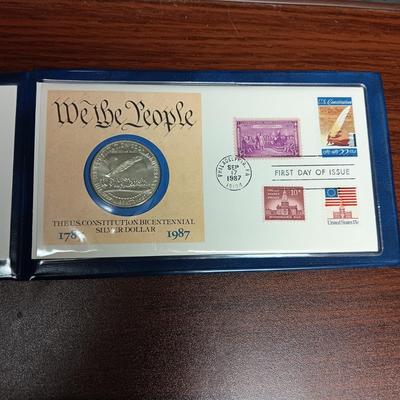 THE US CONSTITUTION BICENTENNIAL .900 SILVER DOLLAR