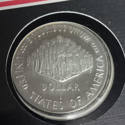 CORNERSTONES OF FREEDOM PROOF SILVER DOLLAR FIRST DAY COVER