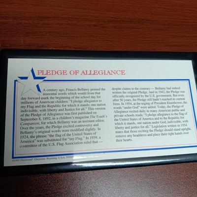 PLEDGE OF ALLEGIANCE MORGAN SILVER DOLLAR FIRST DAY COVER & THE LIBERTY HALF DOLLAR FIRST DAY OF ISSUE