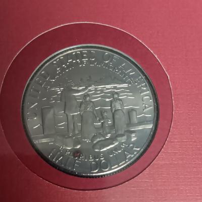 PLEDGE OF ALLEGIANCE MORGAN SILVER DOLLAR FIRST DAY COVER & THE LIBERTY HALF DOLLAR FIRST DAY OF ISSUE