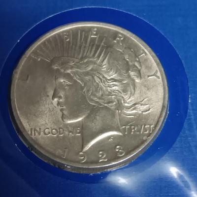 1923 UNC PEACE SILVER DOLLAR FIRST DAY OF ISSUE
