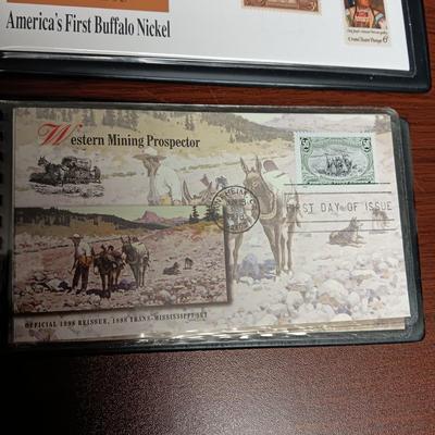 AMERICA'S FIRST BUFFALO NICKEL COMMEMORATIVE COVER & WESTERN FIRST DAY OF ISSUE