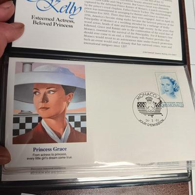 FAMOUS ACTORS POSTAGE STAMPS AND FIRST DAY OF ISSUE