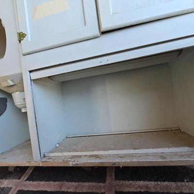 Antique Hoosier Cabinet top with Flour Mill & Bin