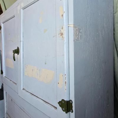 Antique Hoosier Cabinet top with Flour Mill & Bin