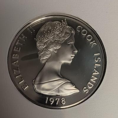 3 COOK ISLANDS FIRST DAY OF ISSUE WITH $5 DOLLAR COINS