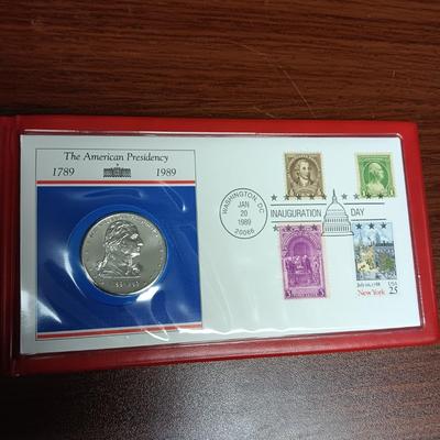 MOUNT RUSHMORE, ABRAHAM LINCOLN, JEFFERSON NICKEL AND MORE FIRST DAY ISSUE WITH COINS AND MEDALS
