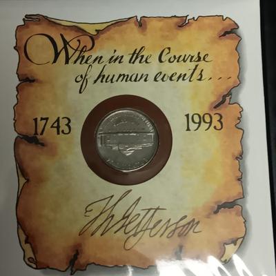 MOUNT RUSHMORE, ABRAHAM LINCOLN, JEFFERSON NICKEL AND MORE FIRST DAY ISSUE WITH COINS AND MEDALS