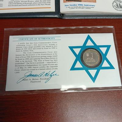 ISRAEL'S 50th ANNIVERSARY .925 SILVER COIN, CANADA 82, VICTORIA'S HERITAGE BUILDING SERIES AND MORE